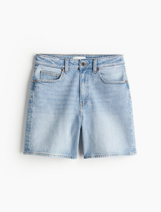 Roped Denim Shorts