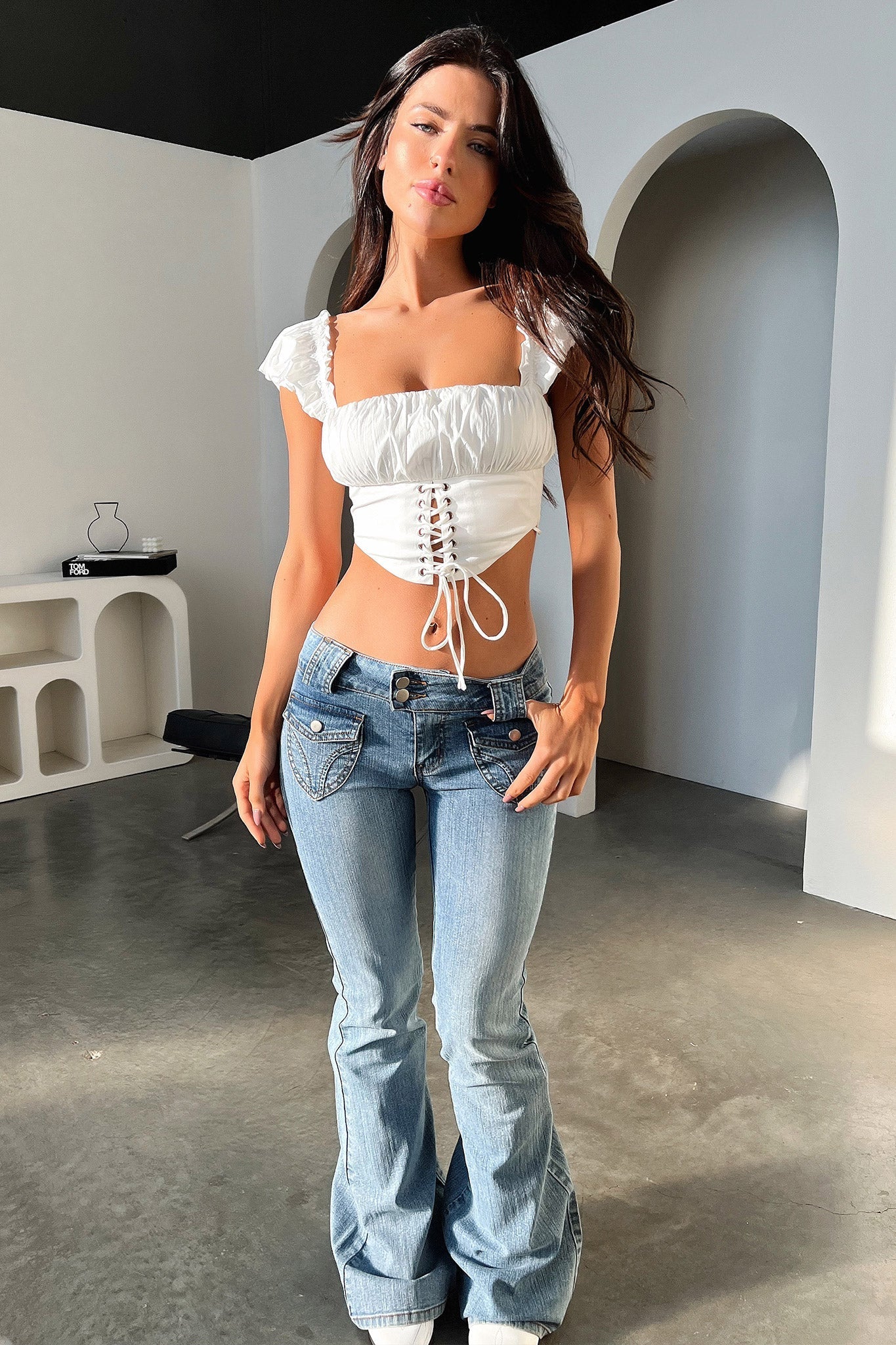 Nava Low Rise Denim Jeans