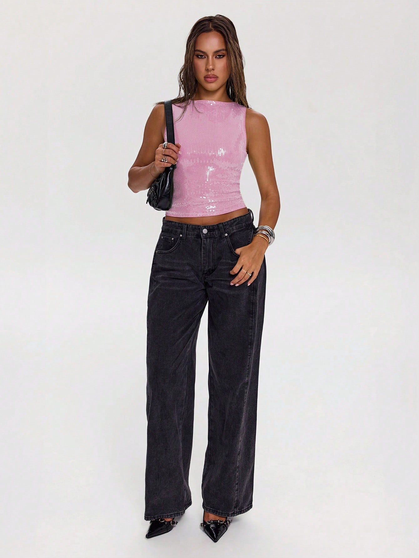 Pink Sleeveless Top